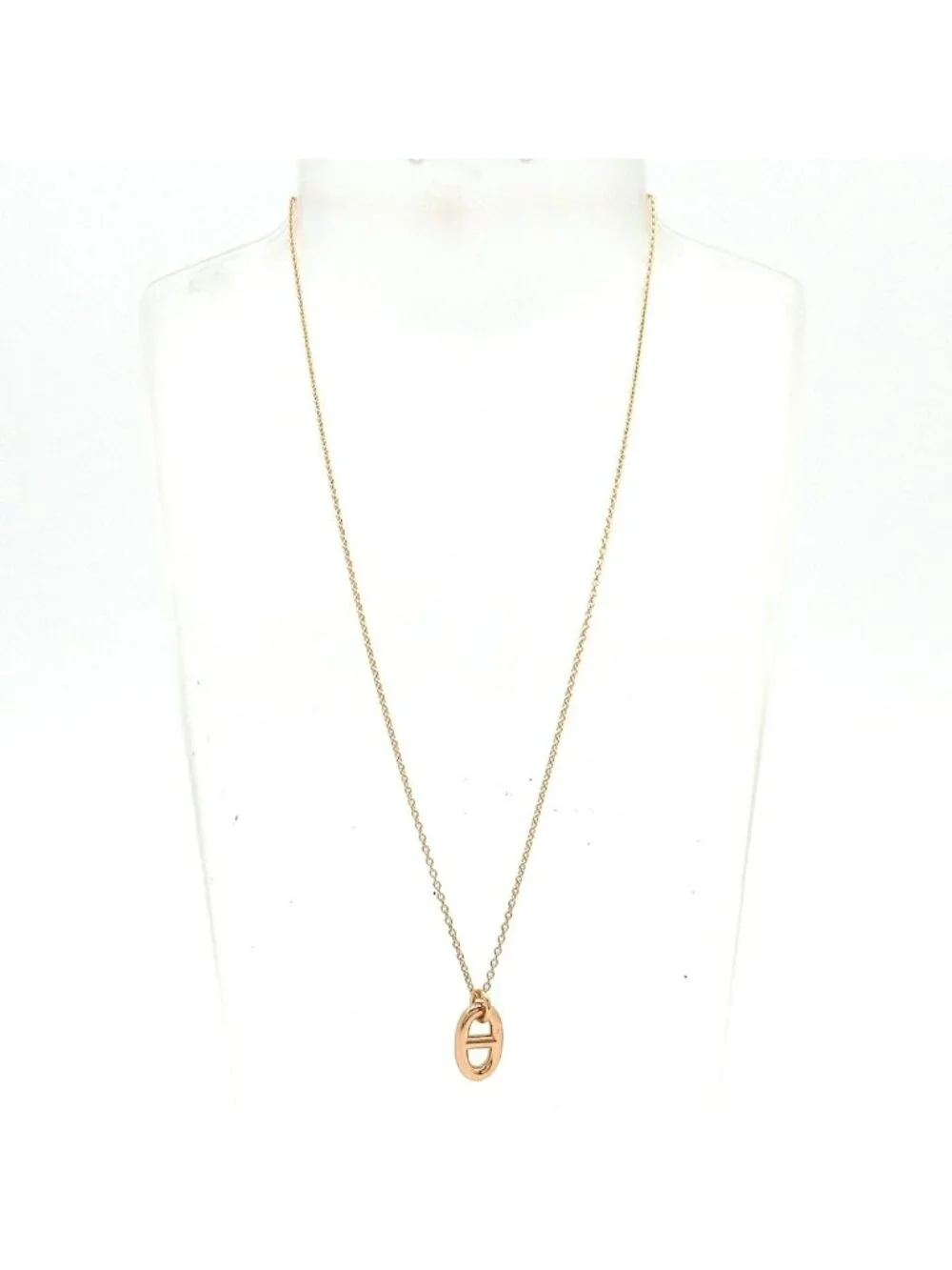 Hermes Necklace Farandole PM Chaine D'ancre 18k Pink Gold